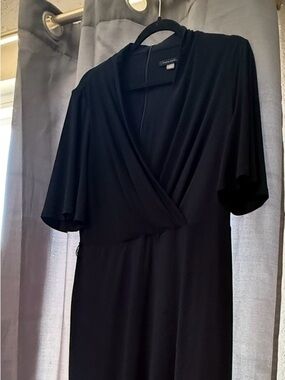 EUC- Tomy Hilfiger Classic navy Wrap-Style Dress